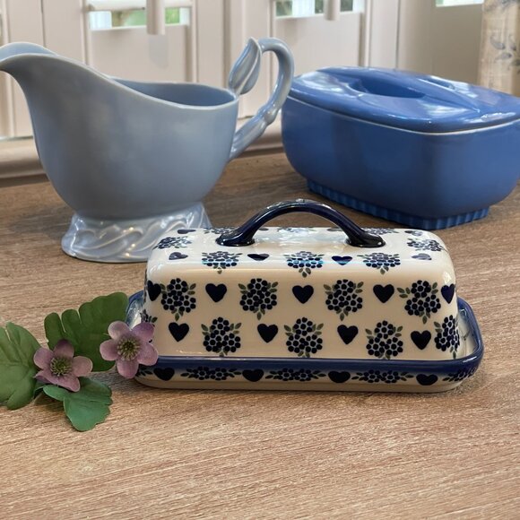 Stunning Handmade Butter Dish Imported from Poland - Picture 13 of 15